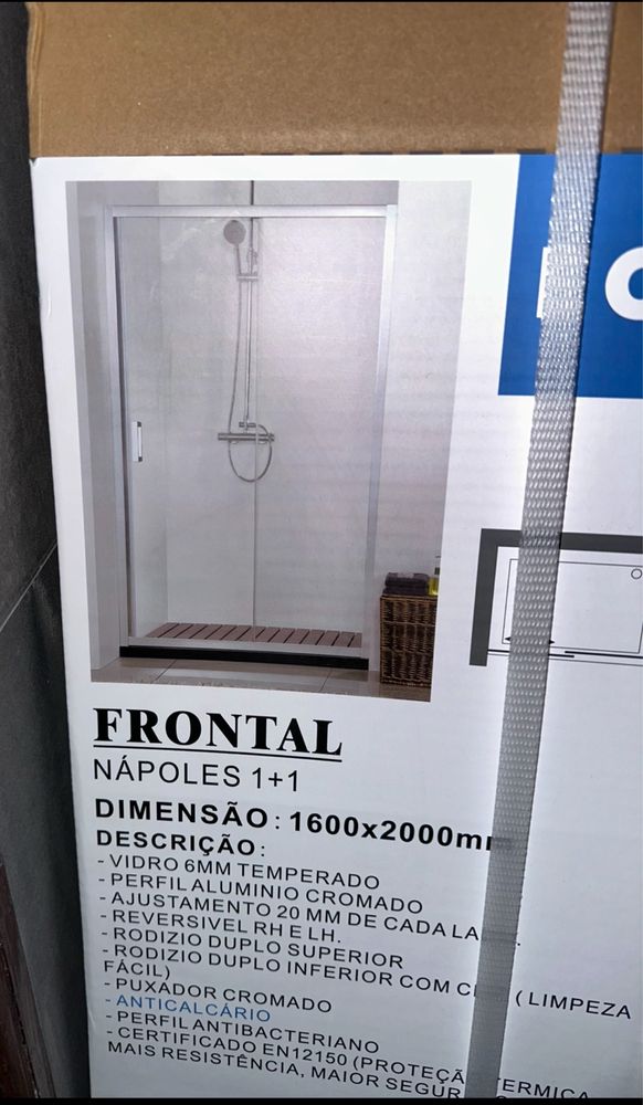 Bases de duche e frontal