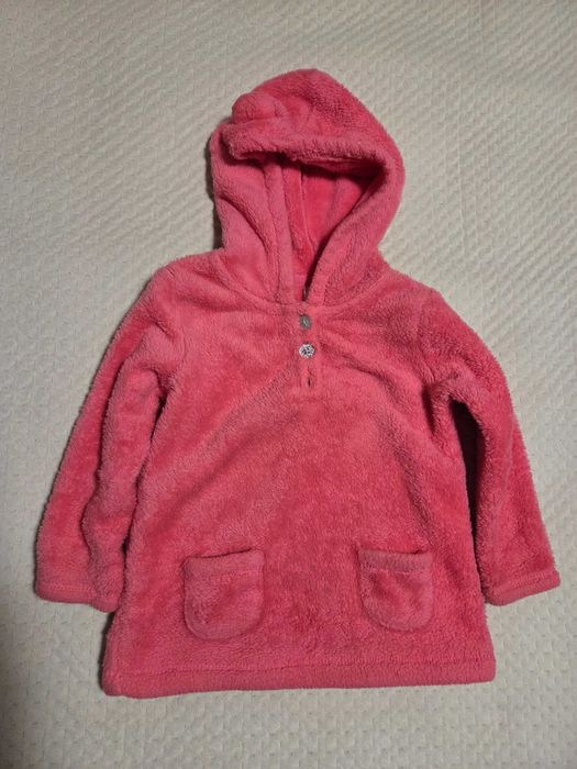 Bluza polarowa Carter’s z kapturek dziewczęca r. 24m.