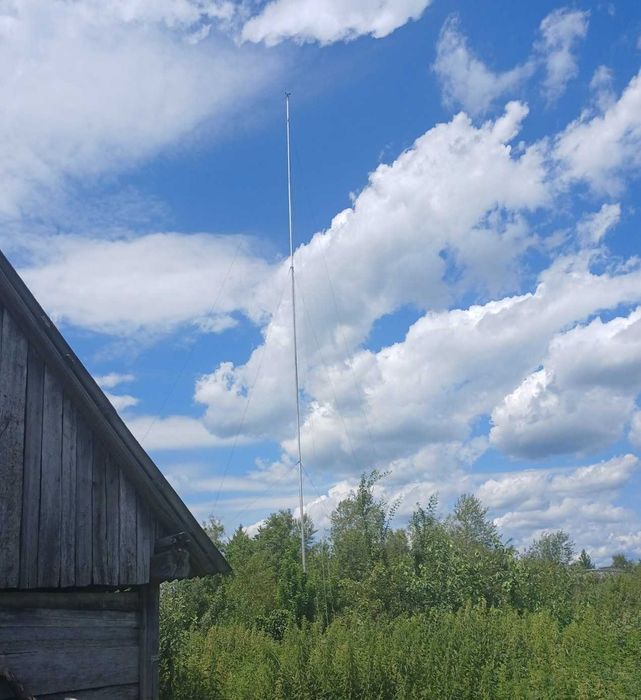 Щогла мачта телескопічна 16 метрів, алюміній. В чудовому стані.