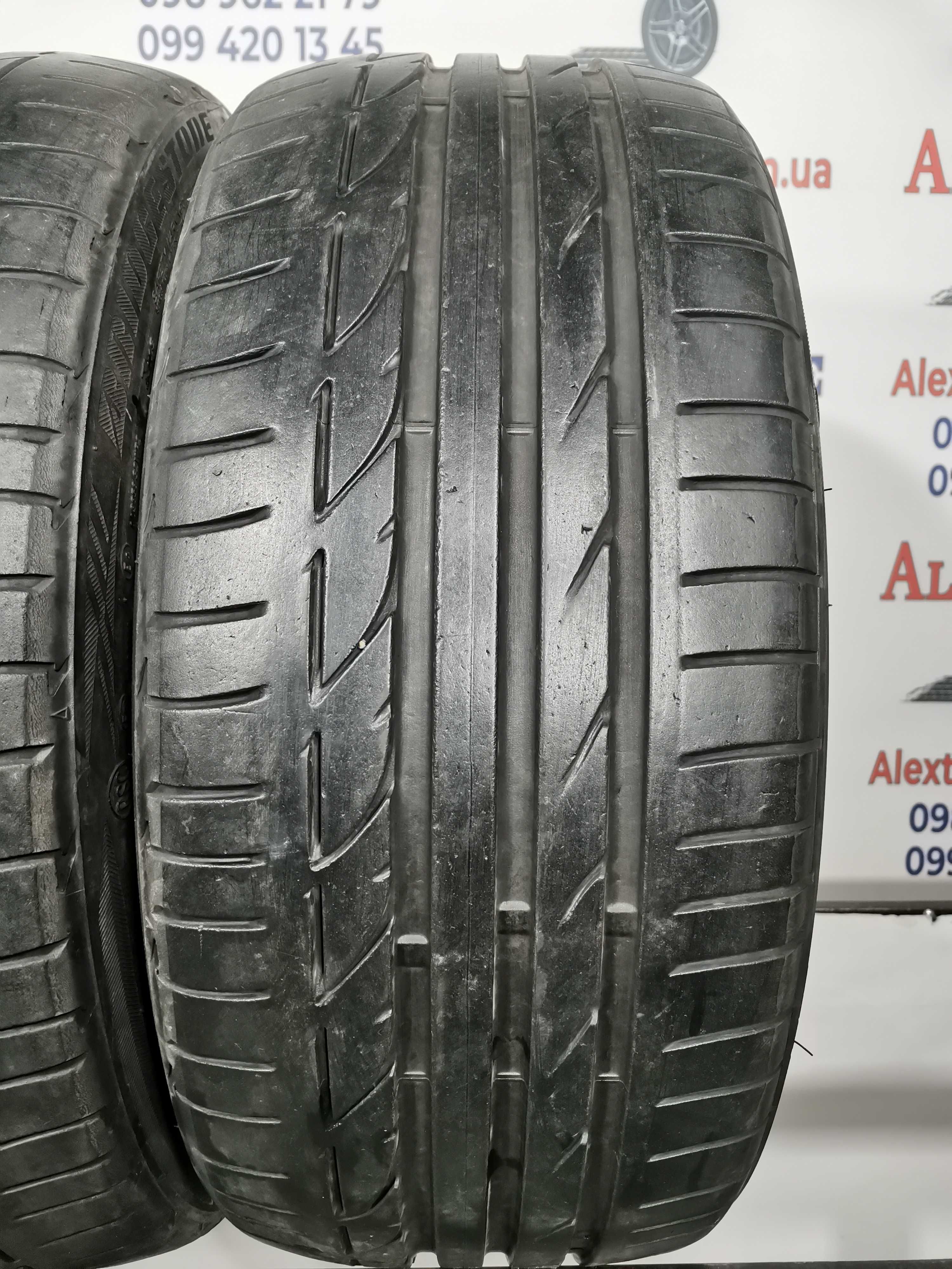 2 шт. 225/40 R19 Bridgestone Potenza S001 RFT літні шини б/у, 6 мм