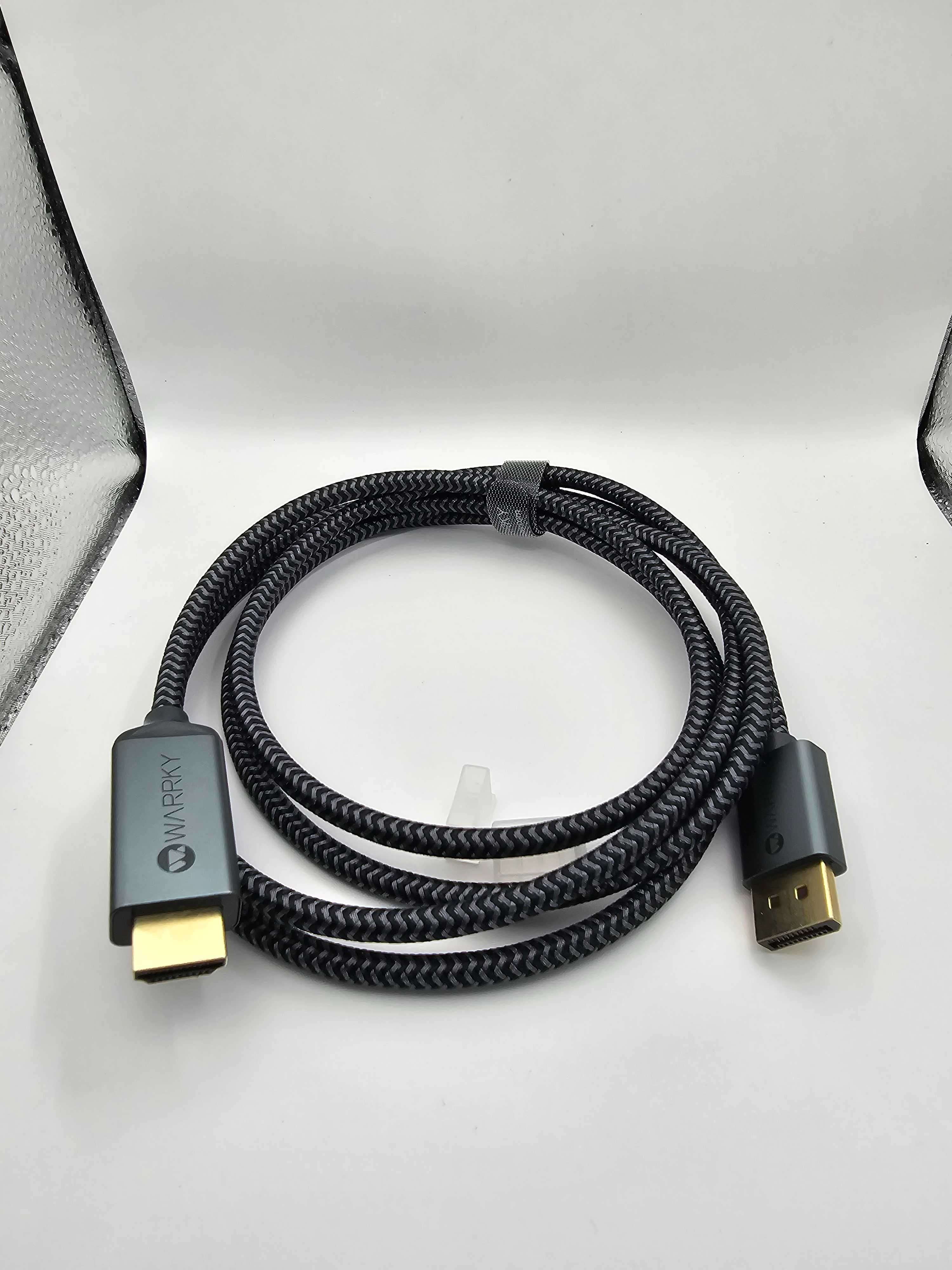 kabel 4K Display Port na kabel HDMI, WARRKY 2 metrowy