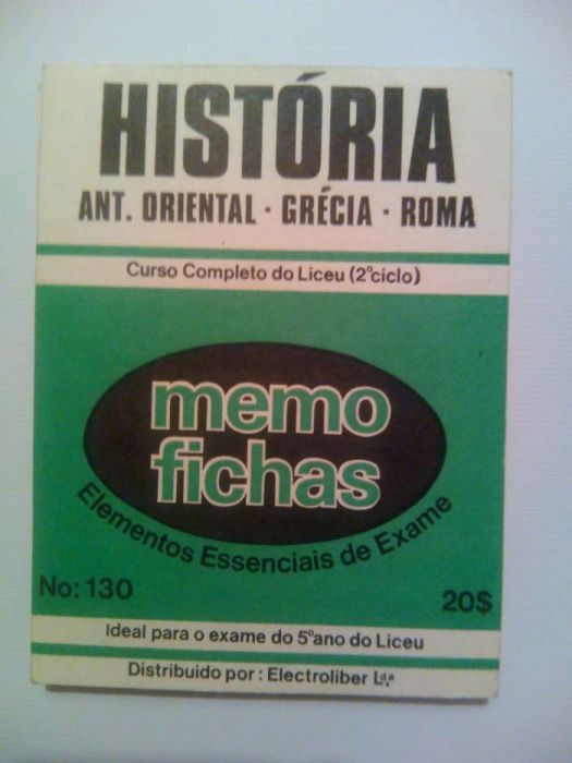 Memo Fichas História 1970