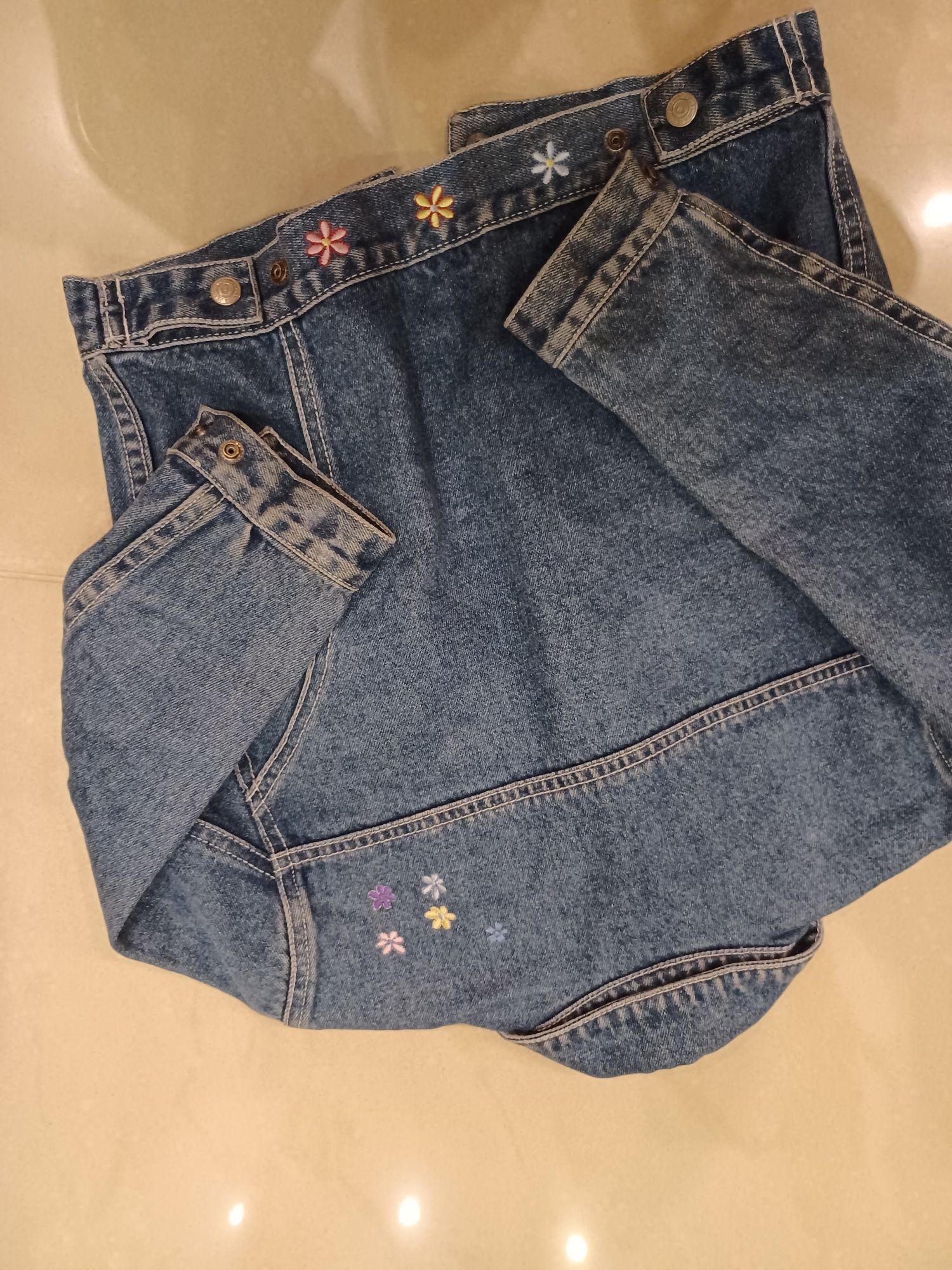 Kurtka jeansowa dziewczęca 104-110