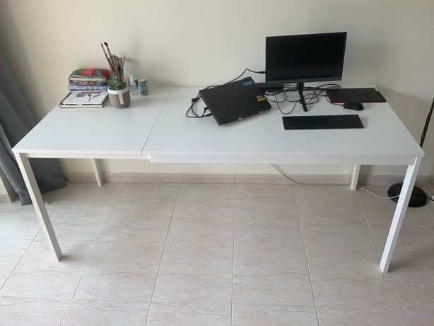 Mesa extensível, branco, IKEA VANGSTA