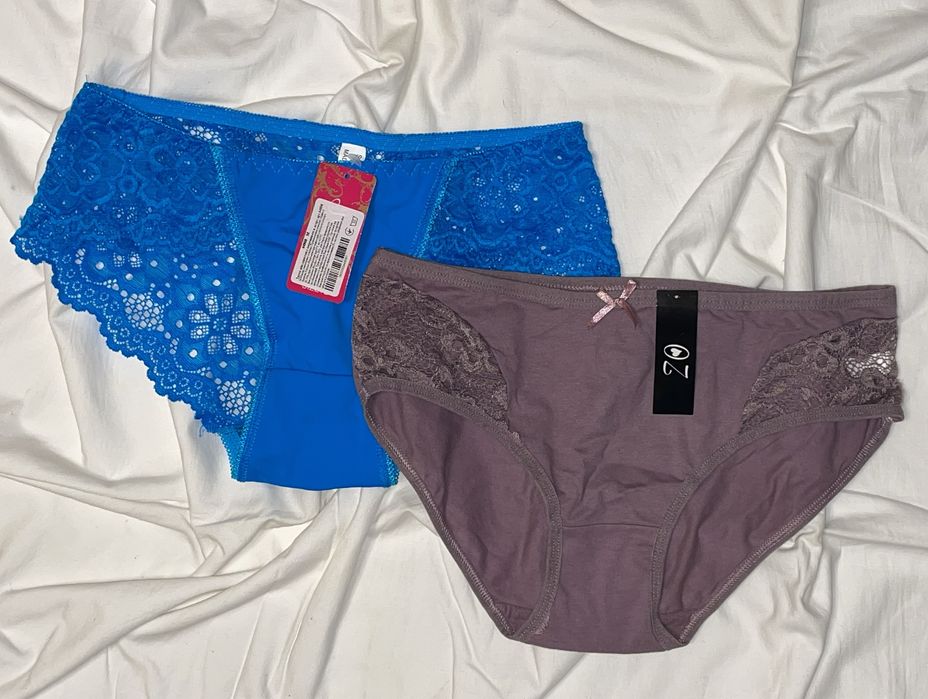Жіночі трусики сліпи безшовні мереживні бавовняні