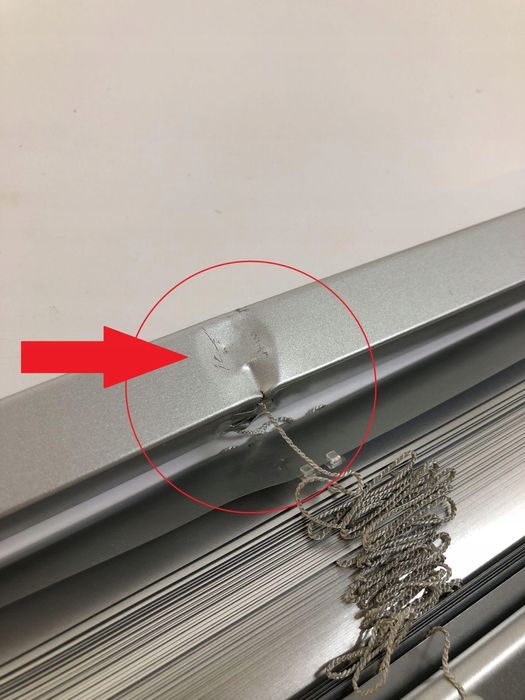 Aluminiowa żaluzja Gardinia srebrna 200x175 cm montaż ściana sufit