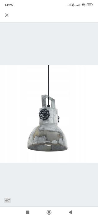 Lampa wisząca Eglo Barnstaple 1 -punkty światła E27