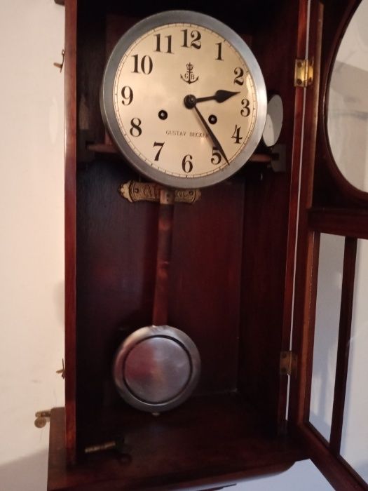 stary zegar wiszący Gustav Becker po renowacji z gwarancją