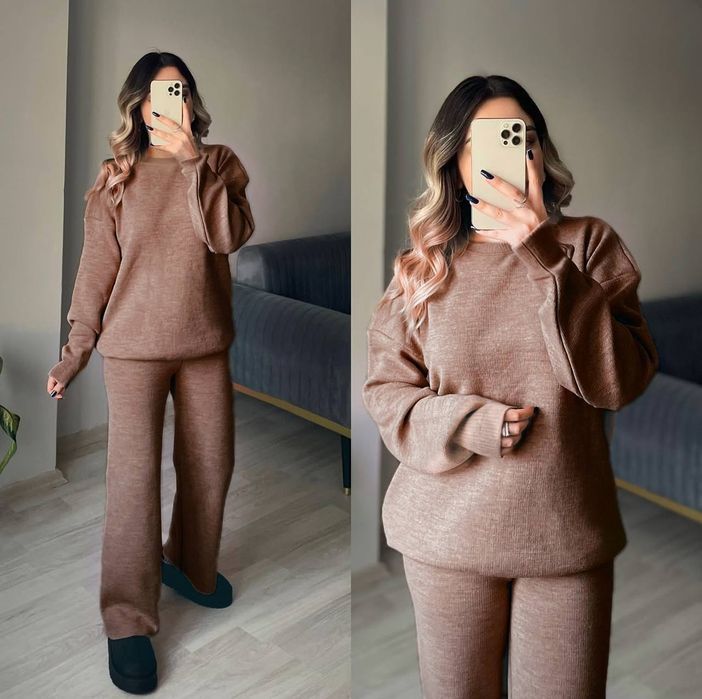 Стильний  теплий жіночий костюм двійка з ангори.42-44,46-48,59-52