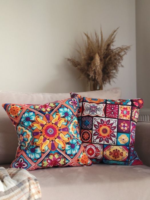 Poszewki na poduszki mozaika (różne wzory)