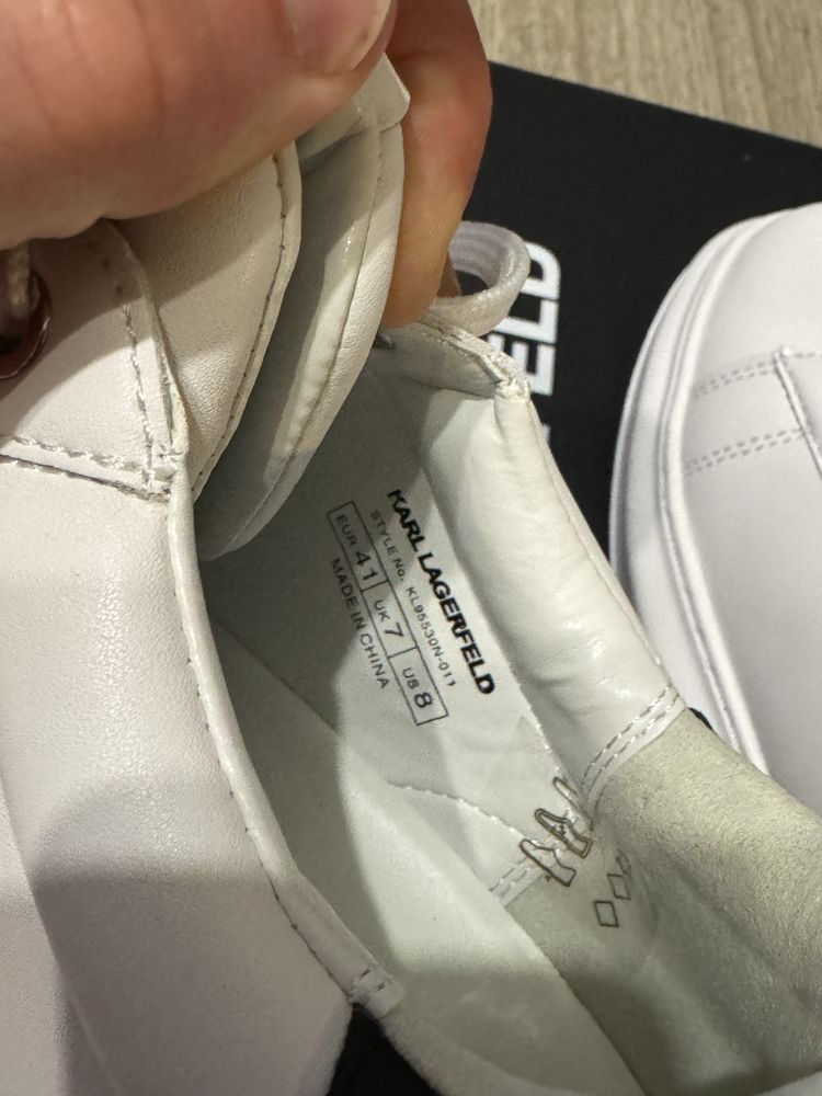Buty męskie Karl Lagerfeld r. 41 białe nowe