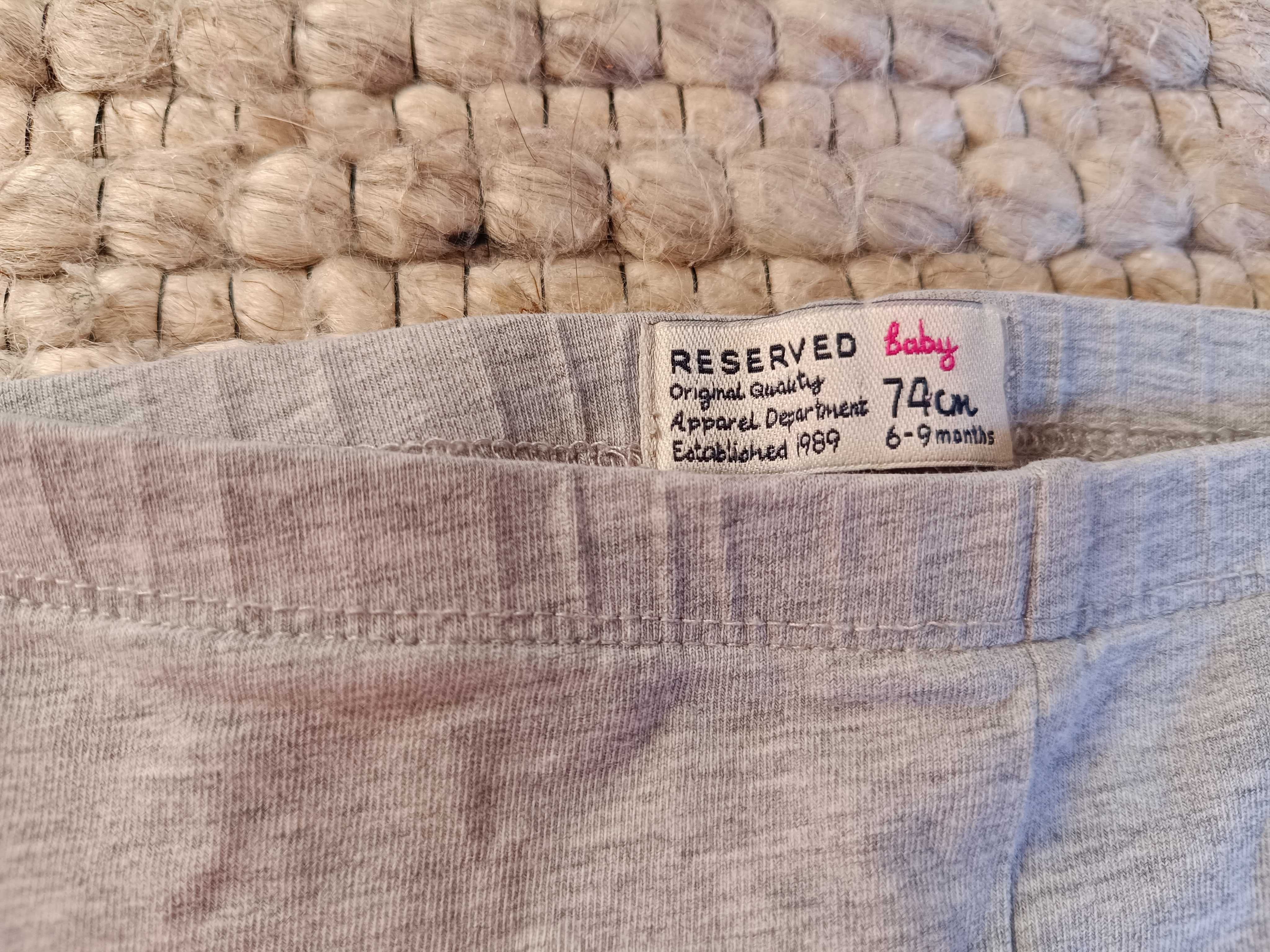 Legginsy granatowe szare 5 par zestaw 74 80 Reserved, next, mothercare