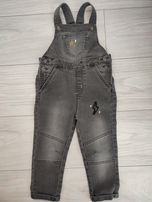 Piękny Komplet!Ogrodniczki szare jeans z bluzką bardzo modne sklep 5.1