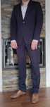 Garnitur Dino Salvani 170/92/80 slim, granatowy