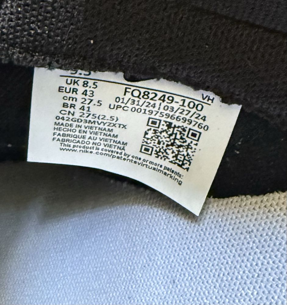 Оригінал 100%  Nike Dunk Low Retro. Кросівки (від 26,5см до 29см)