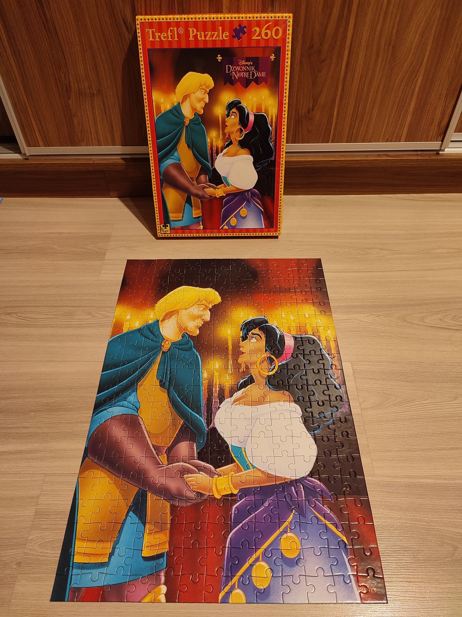 Stare puzzle Vintage Dzwonnik z Notre Dame 260 elementów