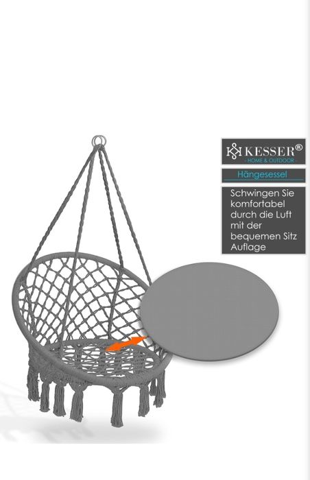 Fotel wiszący 150 kg