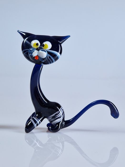 Figurki szklane kociaki rozrabiaki