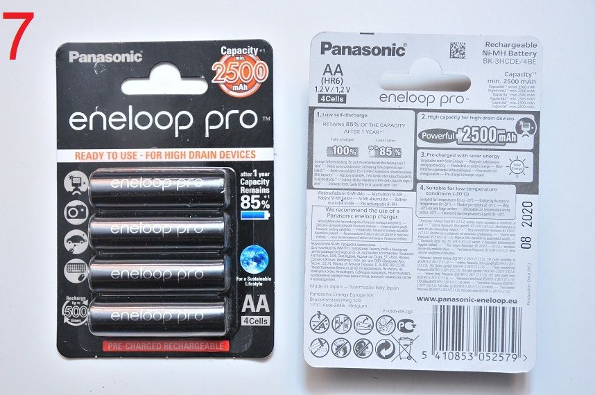 Аккумулятор Panasonic SANYO eneloop AA/AAA 750/930/1900/2500/2700 мАч