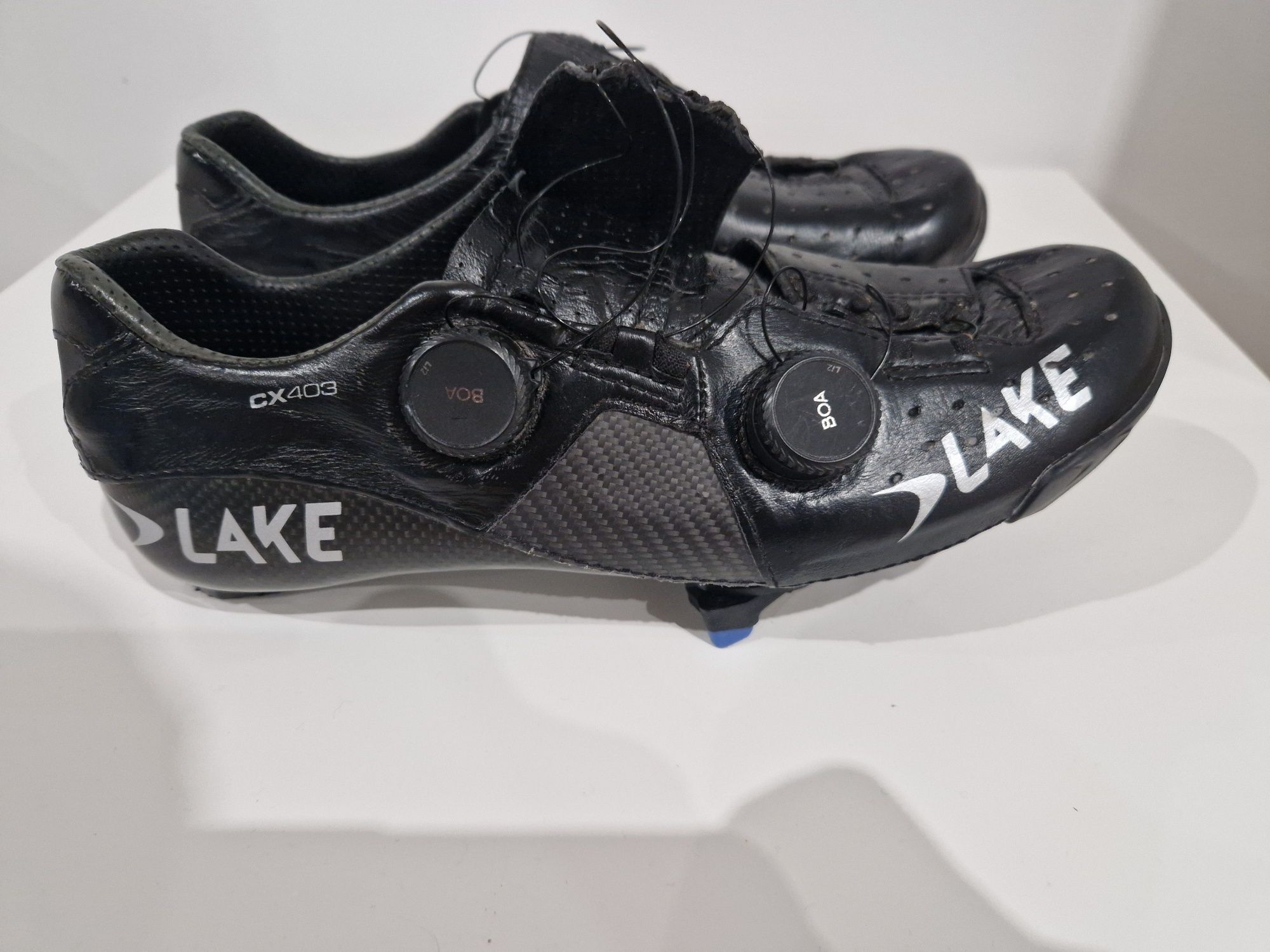Sapatos ciclismo estrada Lake Cx403, sola carbono