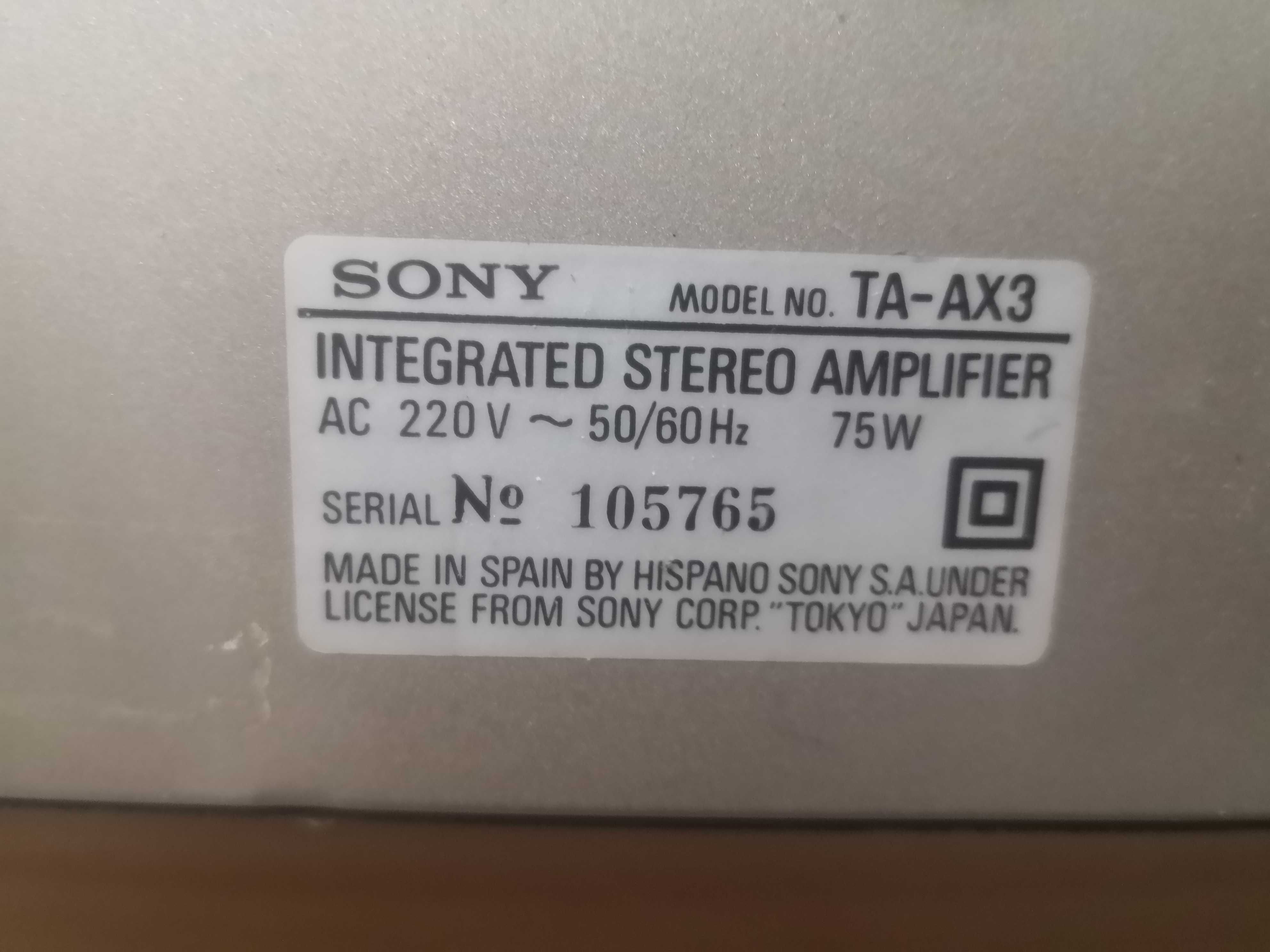 Amplificador Sony TA-AX3 Legato Linear