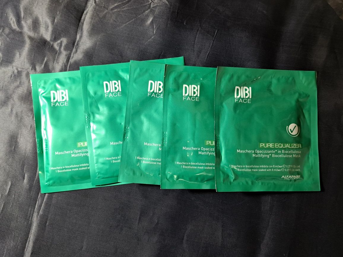 5шт*8 ml. DIBI Milano Pure. Equalizer Mattifying Biocellulose Mask.