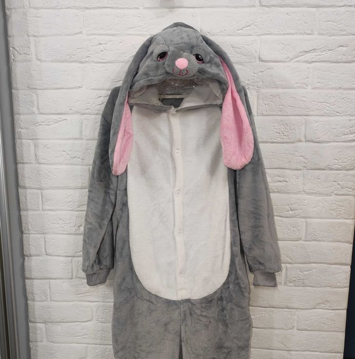 Кігурумі зайчик 140-146р кигуруми піжама комбінезон на дівчинку