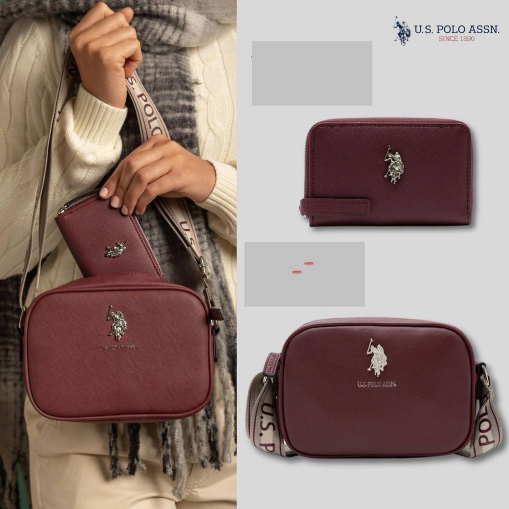 US Polo Assn сумка+гаманець. Оригінал