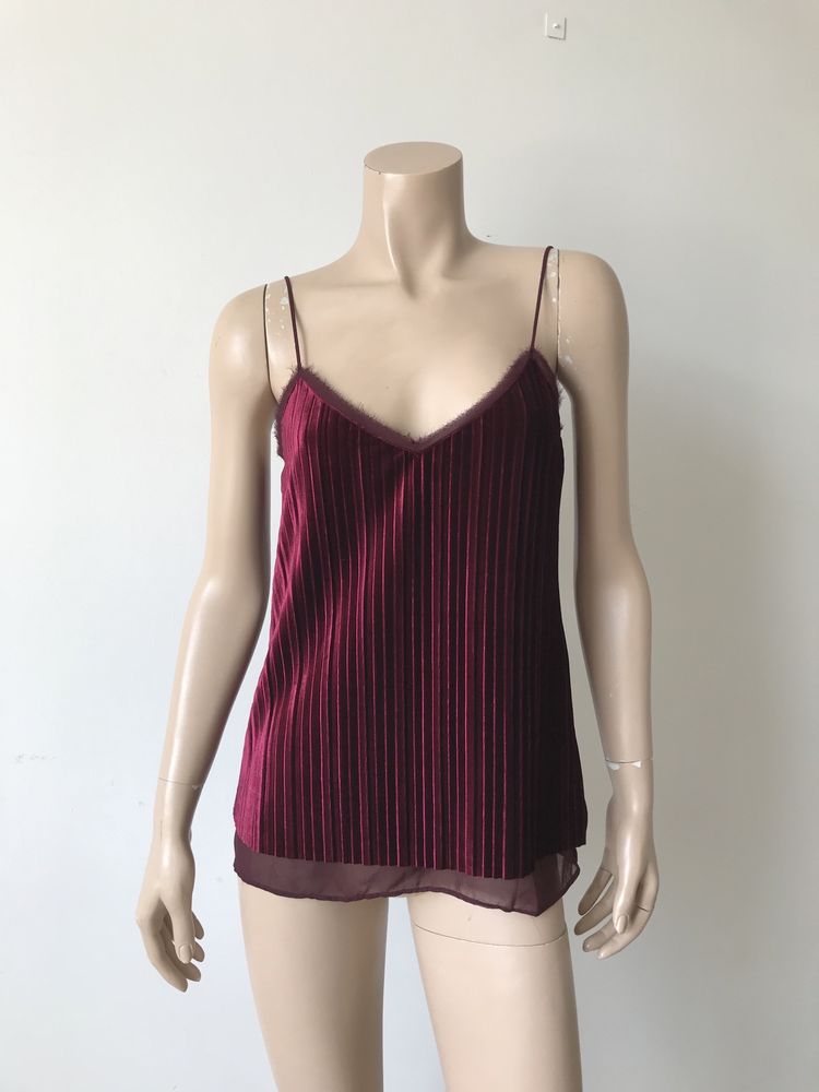 Massimo Dutti top damski S welur NOWY