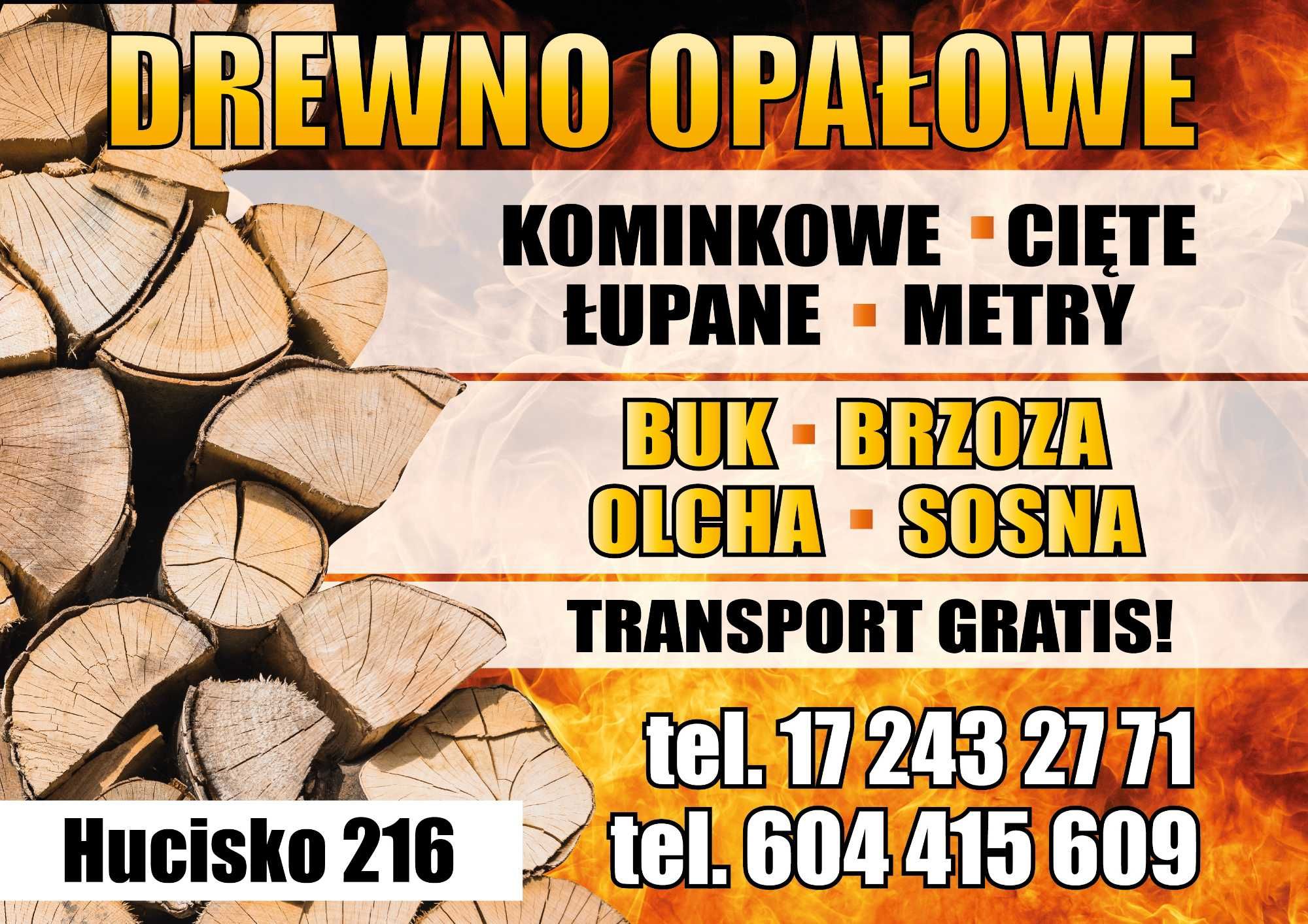 Drewno opałowe kominkowe, buk brzoza grab