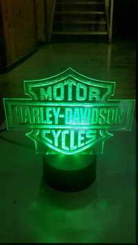 Lampka led 3d Harley Davidson Motor gratis