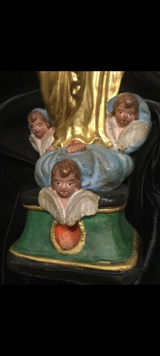 Escultura Nossa Sra. do Carmo - Terracota - Finais Séc XIX