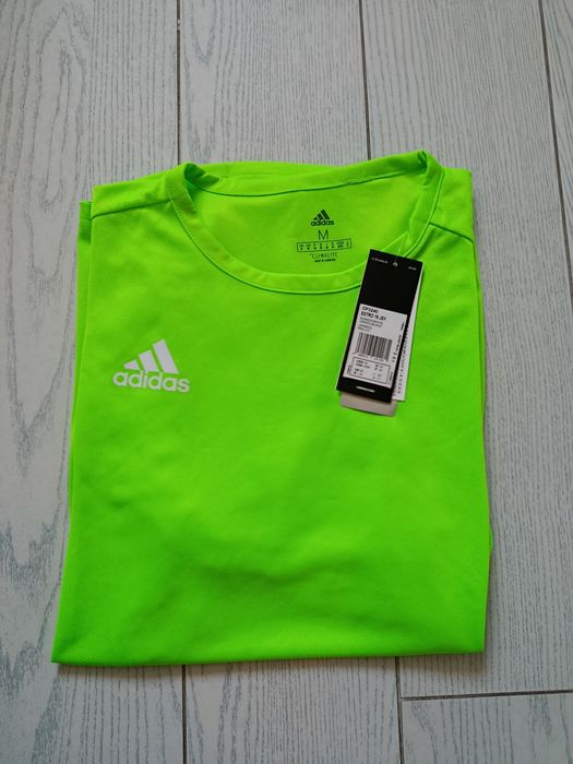 Nowa! Oryginalna Adidas koszulka piłkarska M męska limonkowa (181)