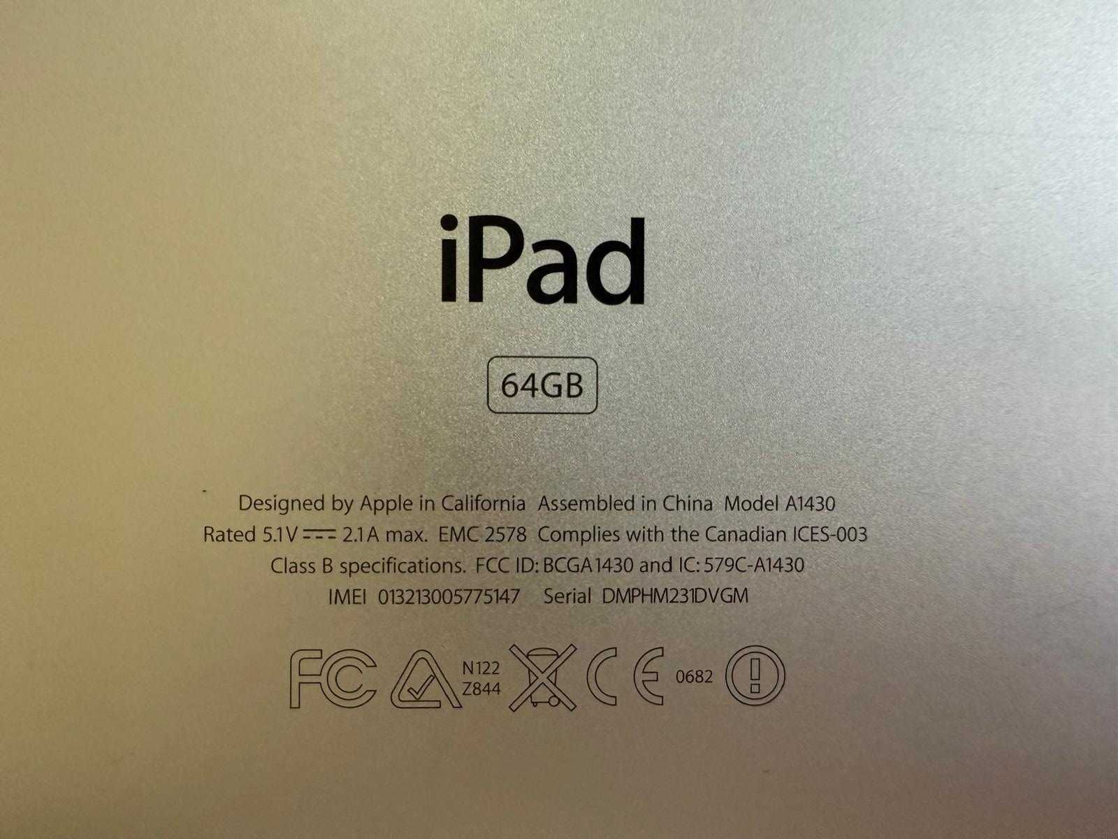 iPad 3 rd generacji 64 GB Wi-Fi + Cellular Model A1430 Rok 2012