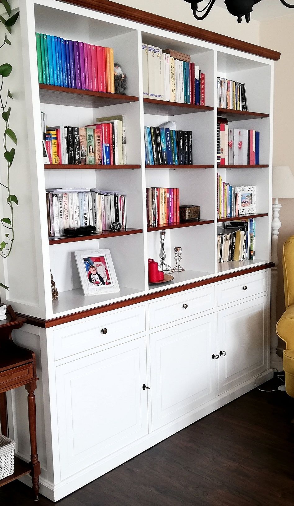 Dębowa biblioteczka stan bdb