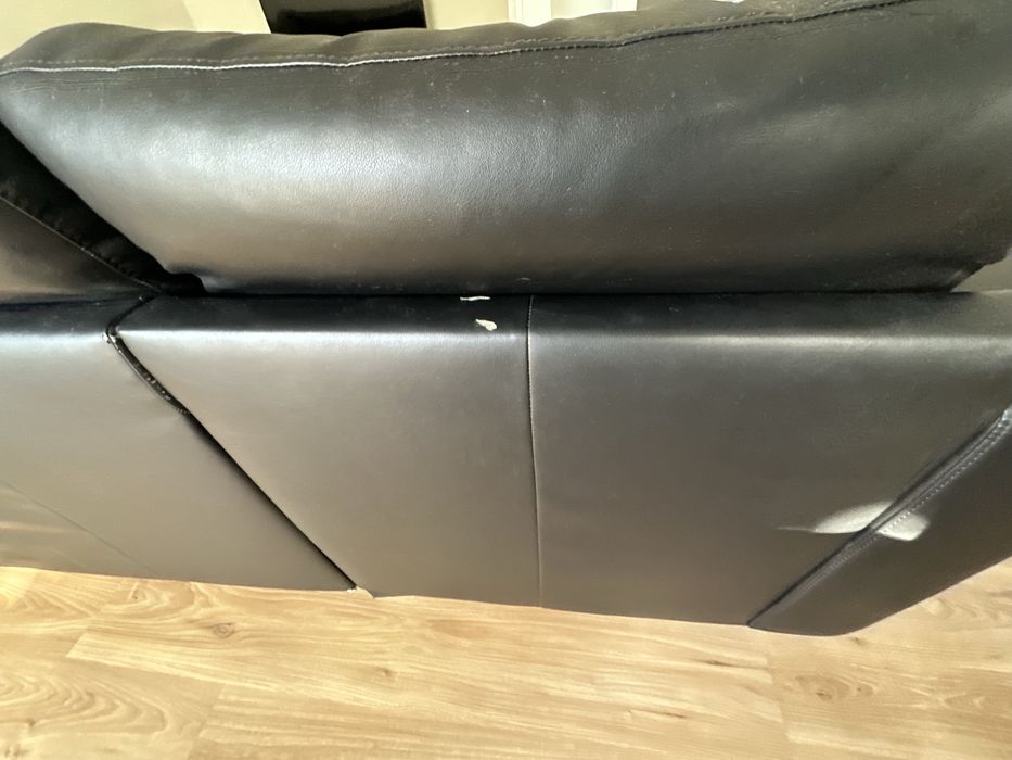 Sofá chaise longue preto