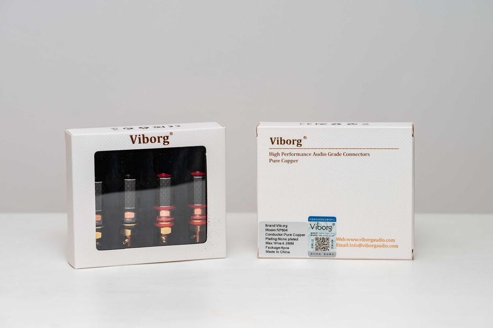 Terminais para amplificador/coluna audiófilos Viborg BP-604