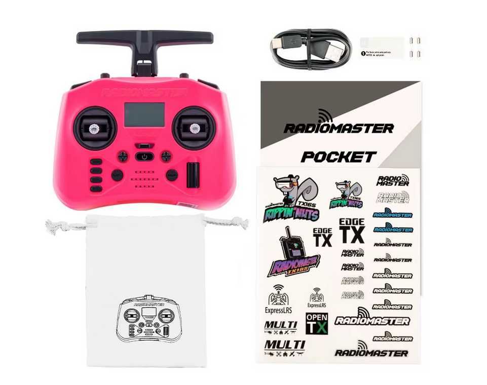 Новый комплект аппаратуры RADIOMASTER Pocket Crush (ELRS 2.4GHz)
