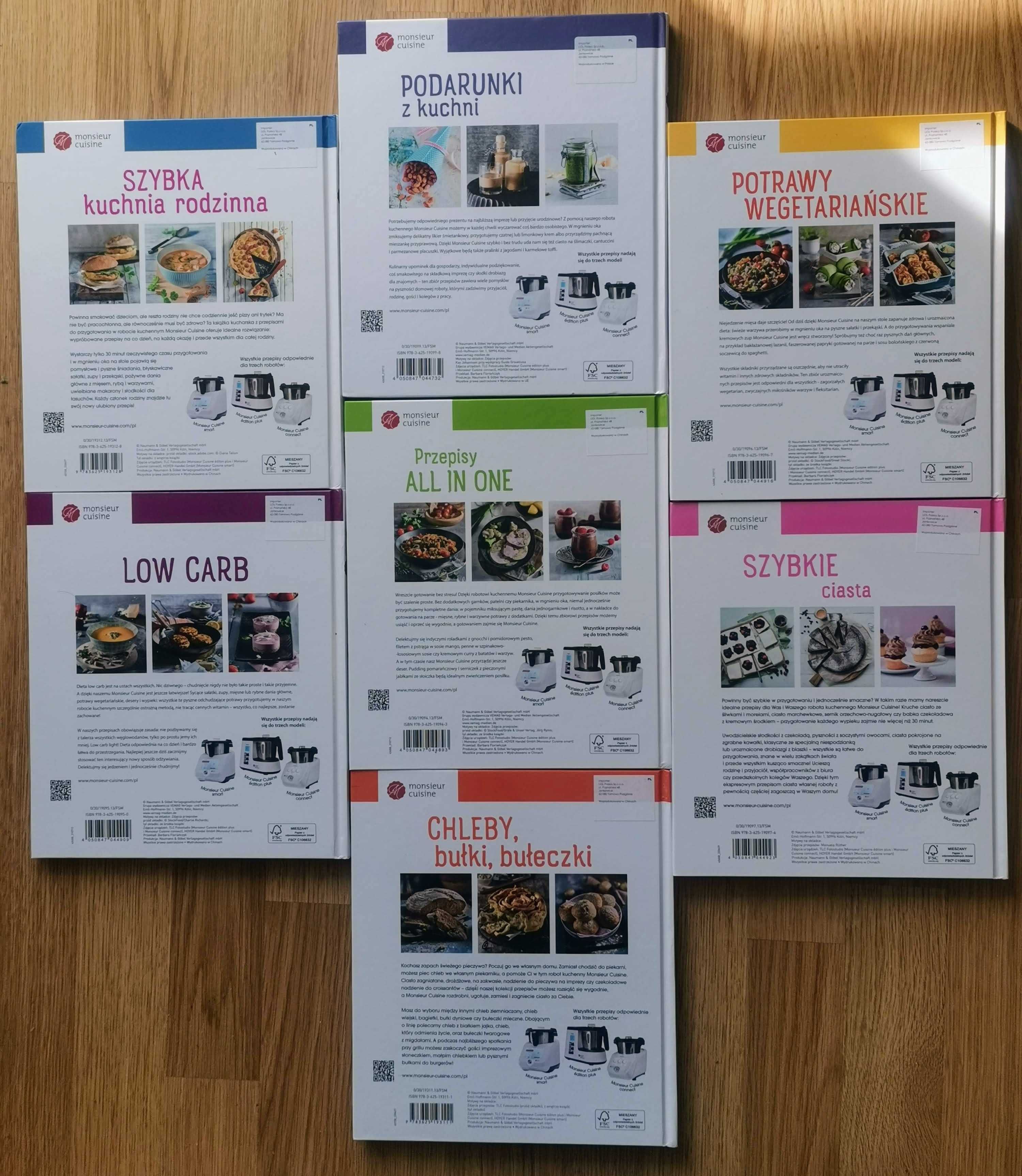 Przepisy Monsieur Cuisine Smart / Connect / Plus książki 3 szt. zestaw