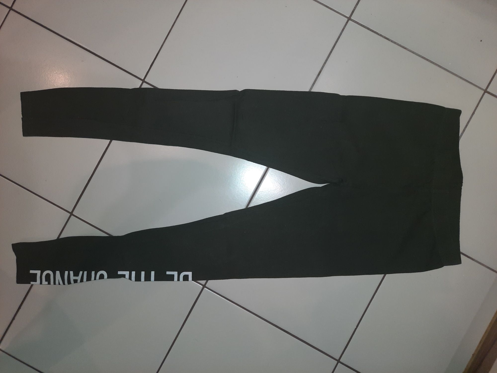 Legginsy ciemna zieleń 164