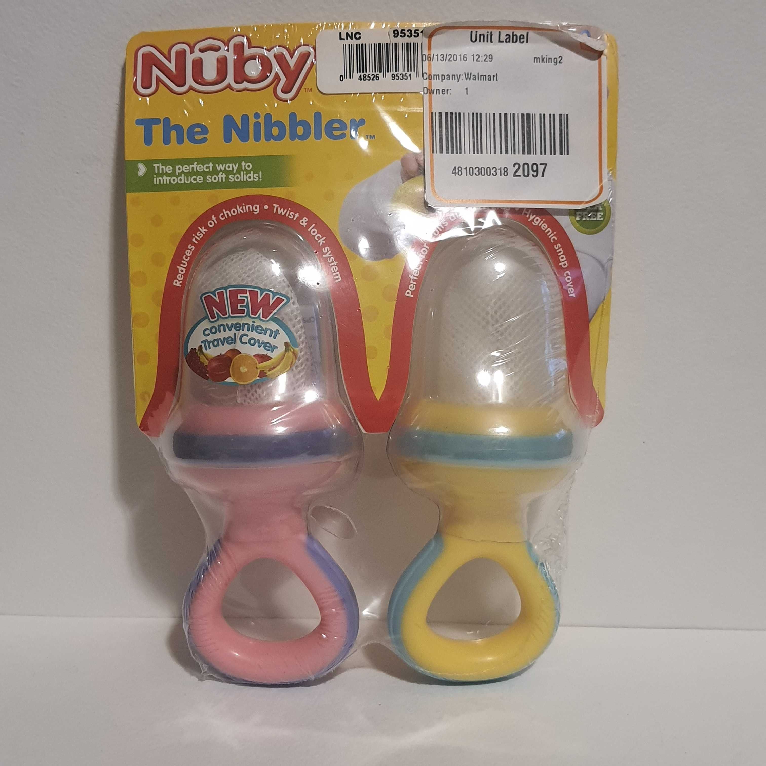 Ниблер сеточка для фруктов с защитным колпачком nibbler feeder Nuby