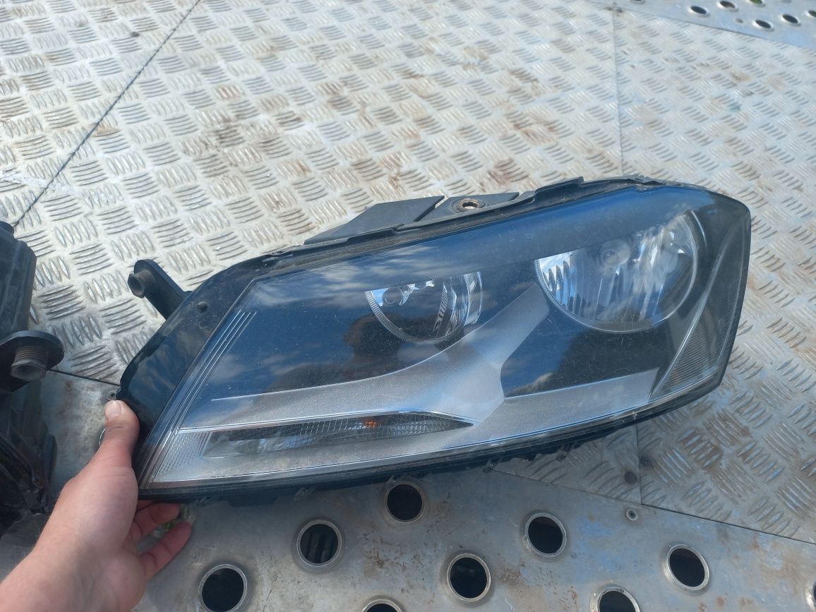 Lampa lampy klosz przód lewa prawa vw passat b7 anglik komplet