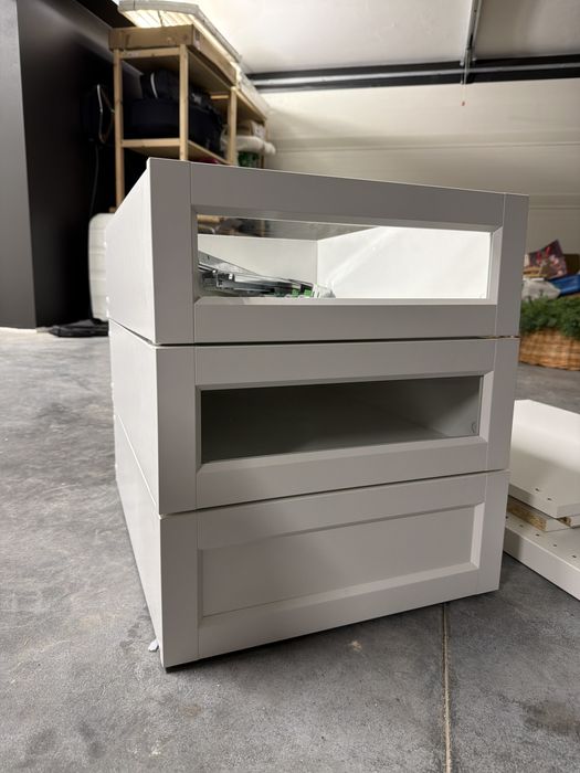 Szuflada szuflady pax komplement 57x43x15 biale przeszklone