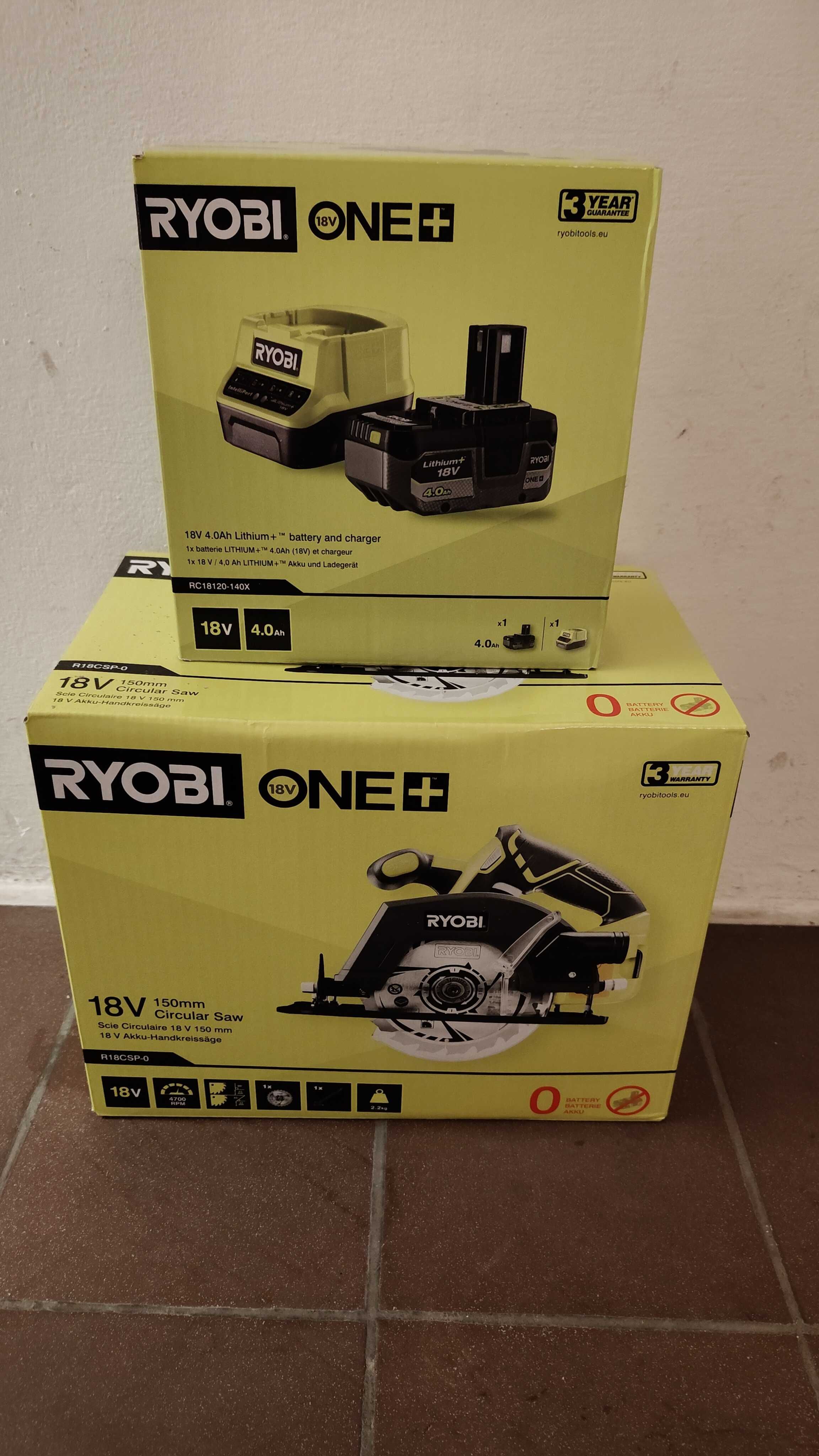 Ryobi R18CSP + akumulator 4ah i ładowarka RC18120    140x