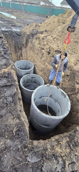 Каналізація під ключ септик вигрібна яма швидко Ø225-8/11/13/27м3