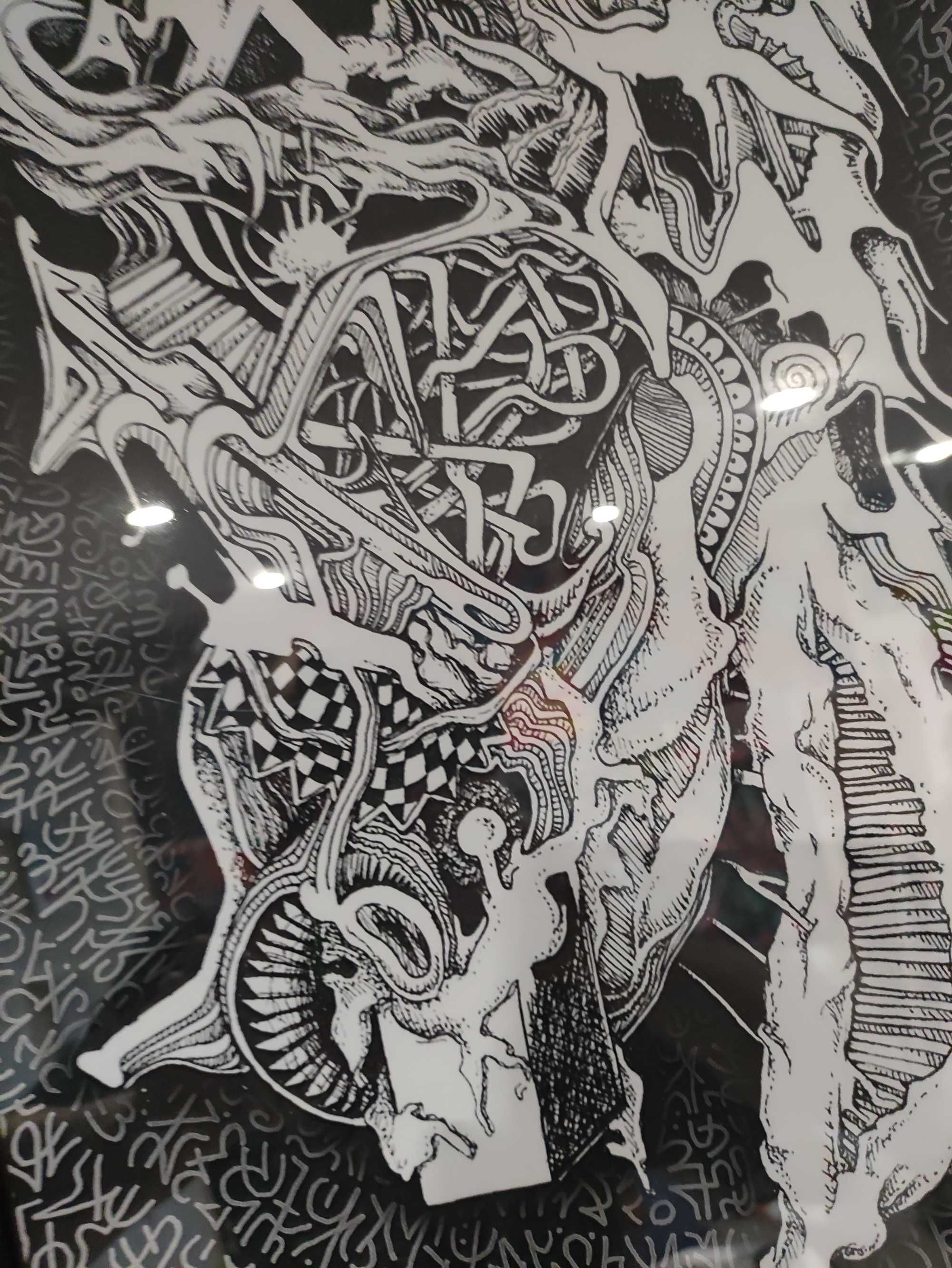 Obraz "PĘKAĆ" 40x30 Abstrakcja Surrealizm  limitowana kolekcja grafik