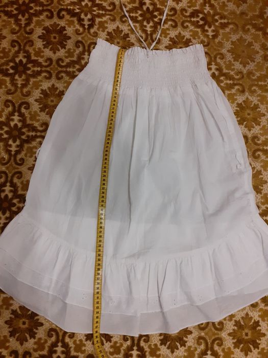 Bluska biała  bez ramiączek wiązana Terranowa rozmiar S  100 100 %