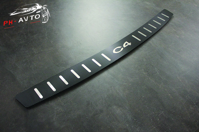 Накладка на бампер Citroen Grand C4 Picasso 2006-2013 г.в. Карбон
