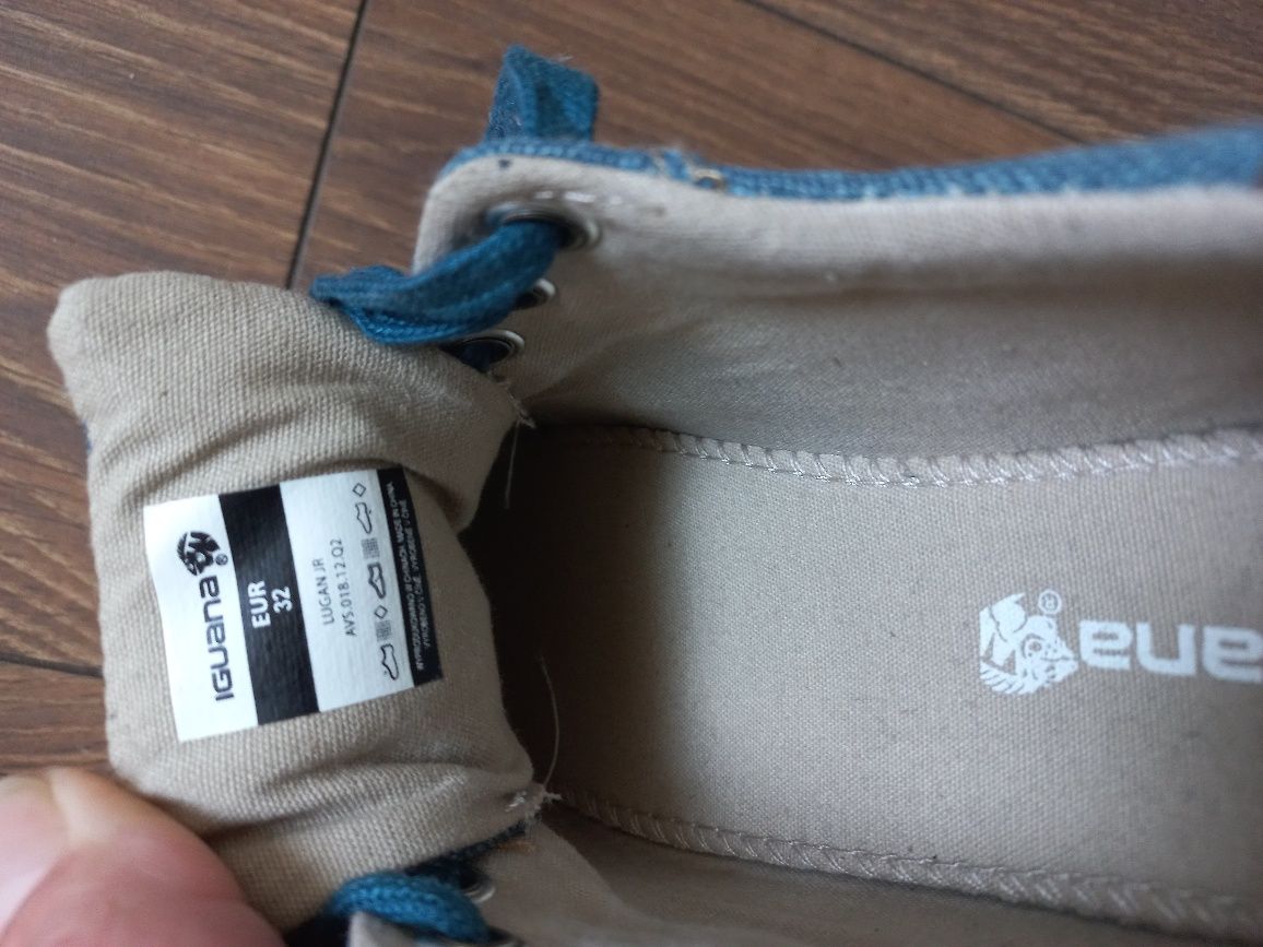 Juniorskie buty LUGAN JR 25123-BLUE CAMEL IGUANA