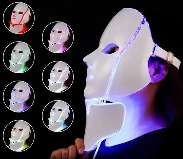NOVO KIT LED máscara e pescoço rejuvenescimento facial